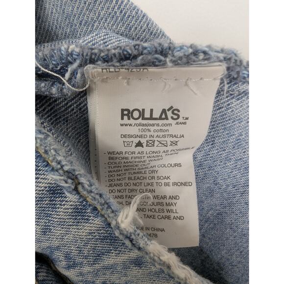 Rolla's Distressed Original Cropped Straight Leg Jean - Picture 9 of 9